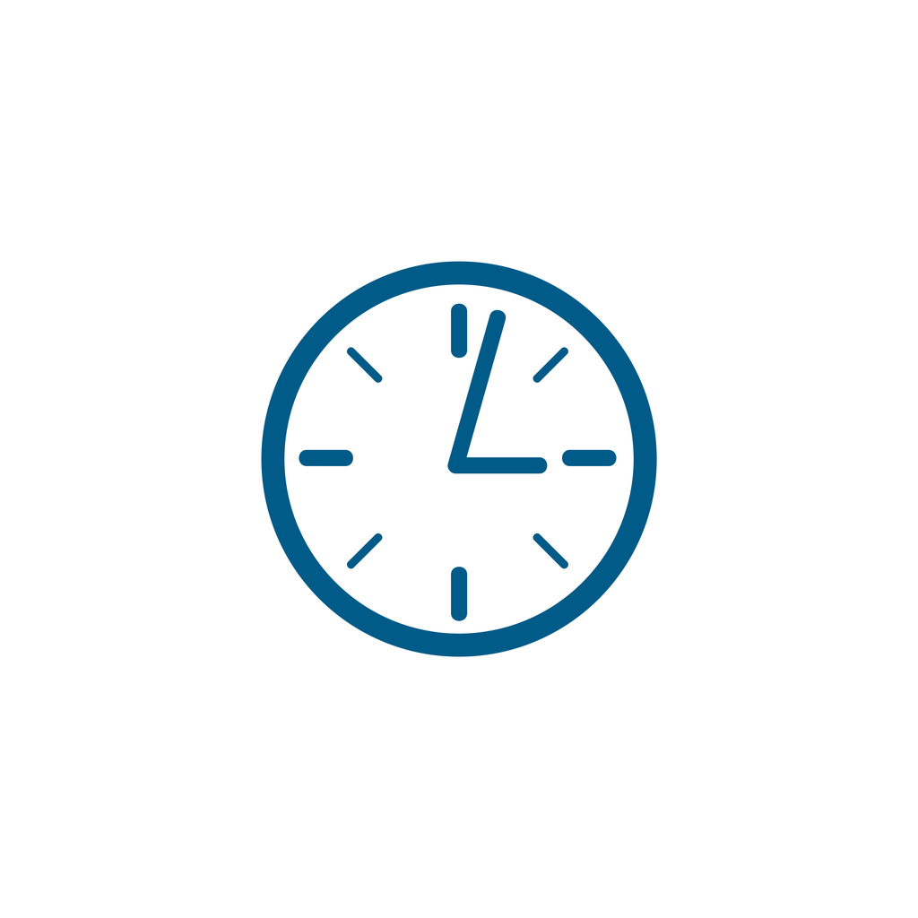 blue clock icon