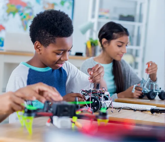 Middle school STEAM classroom