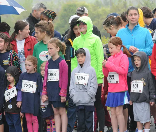 Starting line of a race