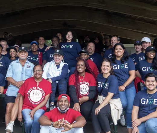 Group of Corporate Volunteers