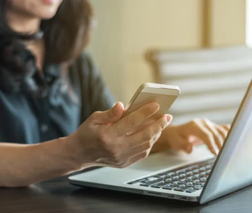 a person trying to register for a program