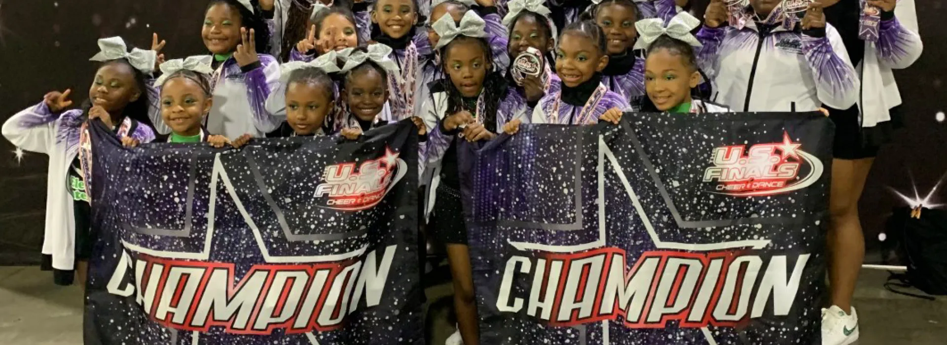 Cheerleading champions group shot